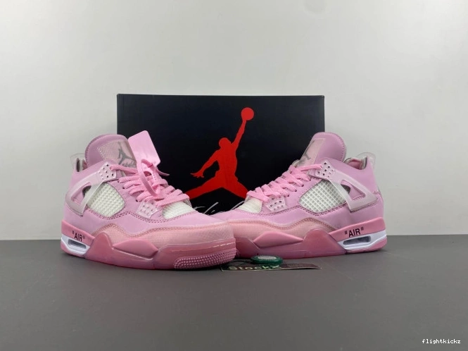 4 OFF-WHITE PINK JORDAN X 0806